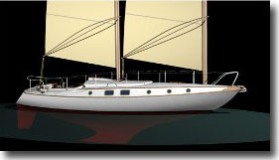 Breeze 37 / yacht - sail boat design / profile view