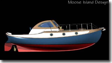Profile 'Puffin 30'  yacht / small craft / power boat design