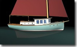 Friar / sail boat design / profile view