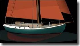 Kinet long range cruiser / sail boat / profile view