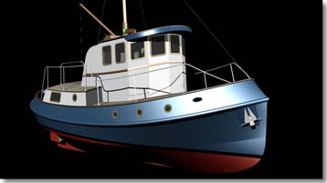 Bow concept 'Molly T' yacht / tug boat design