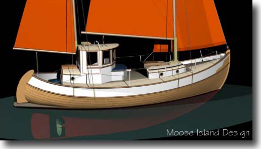 Side view 1 'Norseman 32'  yacht / sail boat design