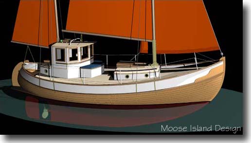 Side view 2 'Norseman 32'  yacht / sail boat design