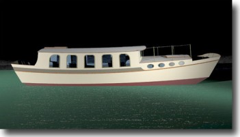 Profile 'Snowbird'  yacht / small craft / house boat / power boat design
